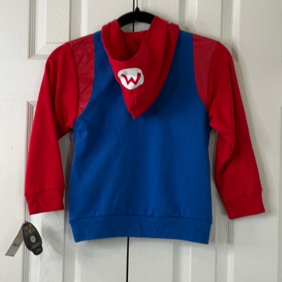 Seven Times Six Super Mario Boy's Long Sleeve Zip Up Hoodie Multicolored Size XS - Picture 9 of 9